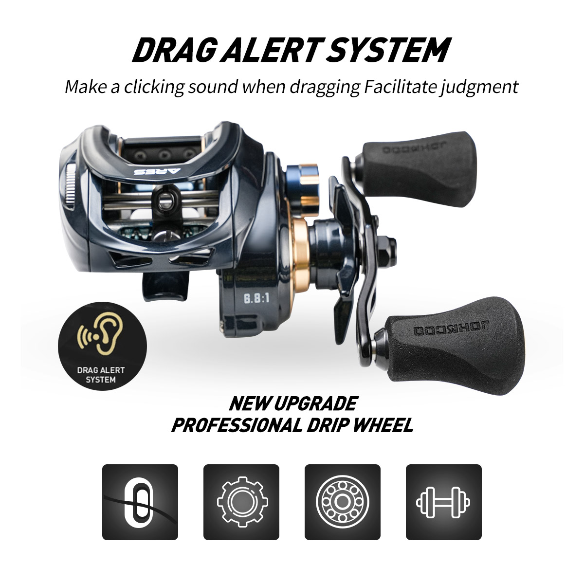 Baitcasting Reel Corpo De Meta - Abu Garcia Reel Max avaliação e preço