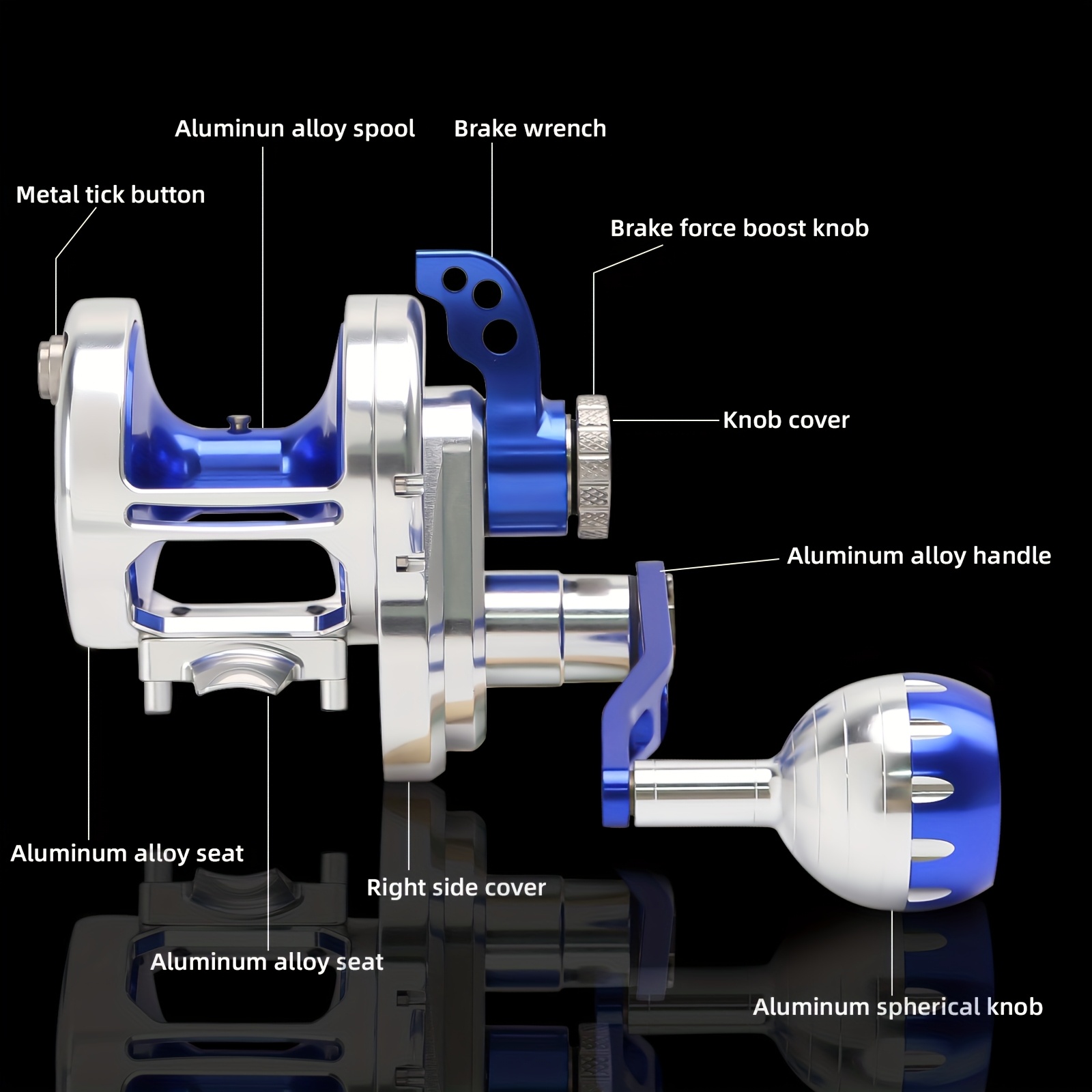 Topline 30kg potência arraste  - Trolling Reel avaliação e preço
