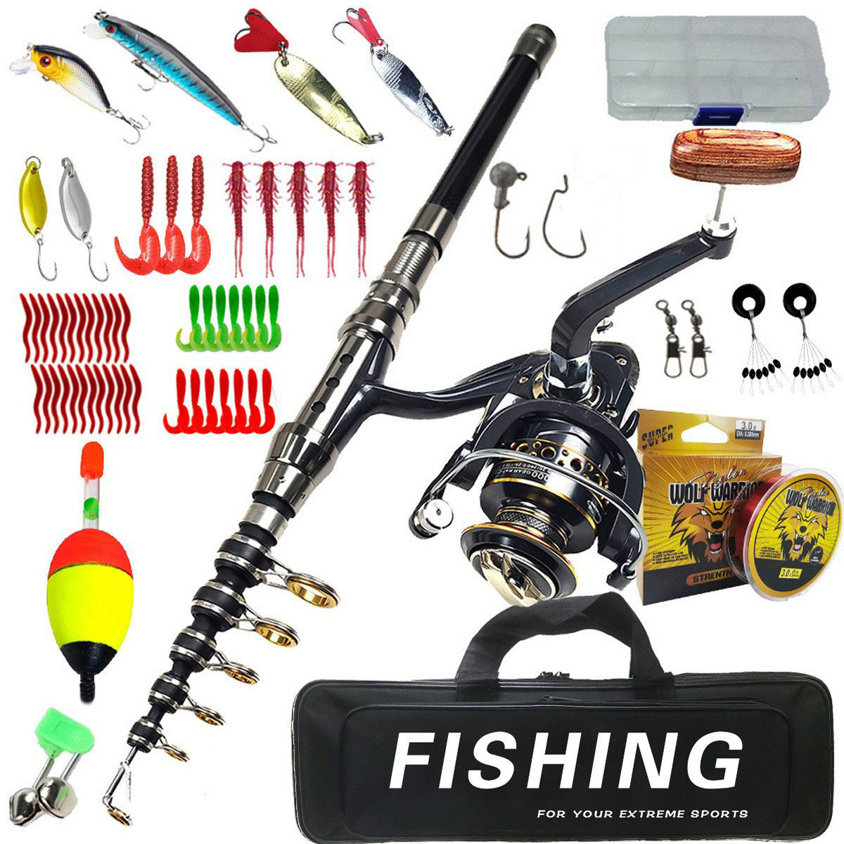1.8m-3m conjunto de vara de pe - Baitcasting Reel avaliação e preço